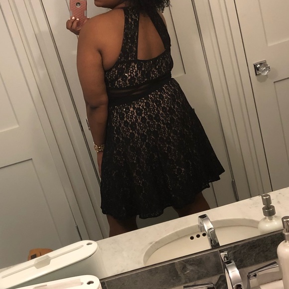 Plus Size Fit & Flare Lace Dress - Picture 3 of 6